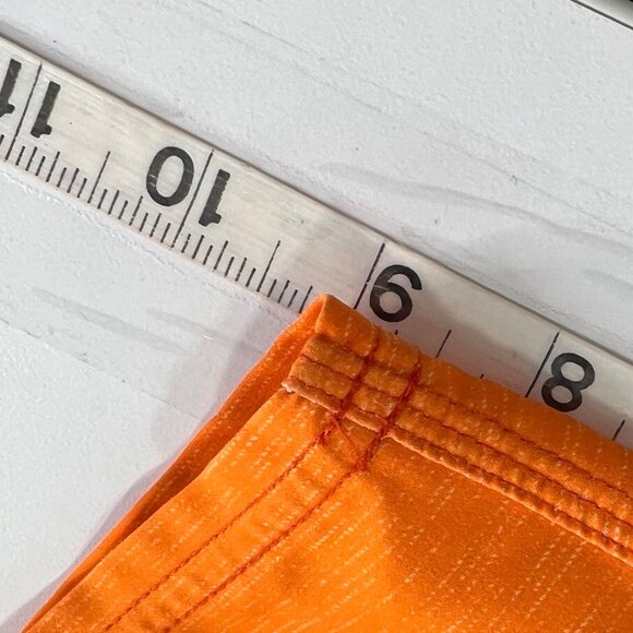 ONeill Mens Mid-Length Board Shorts Size 32 Orange/Blue Striped Drawstring Fit L - Picture 6 of 11